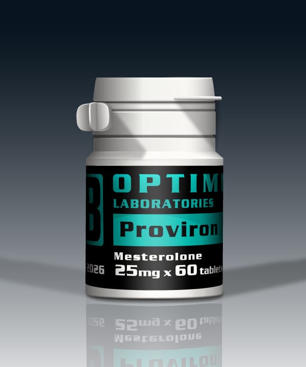 Optimum-proviron.jpeg Proviron Mesterolone 25mg x 60 Tablet by Optimum Biotech - Image 1